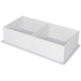 Whelping Box for Dogs and Puppies w/ Waterproof Pee Pad & Adjustable Door for Medium, Small Dogs, 77" x 38" x 19"