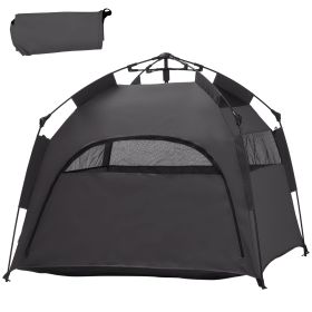 Pop Up Dog Tent for Extra Large and Large Dogs with Carry Bag, for Beach, Backyard, Home, Dark Gray