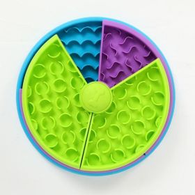 Pet Slow Food Bowl Anti Choking Cat Bowl,3in1 Interactive Dog Feeder Puzzle, Lick Mat & Slow Feeder BowlMental Stimulation Toy For Medium & Large Dogs