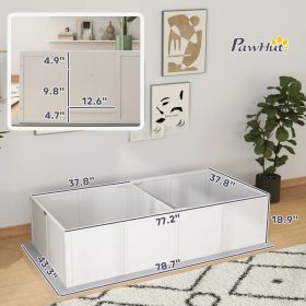 Whelping Box For Dogs And Puppies W Waterproof Pee Pad & Adjustable Door For Large