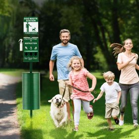 Dog Waste Station With 600 Dog Poop Bags Commercial Park Pet Poop Station