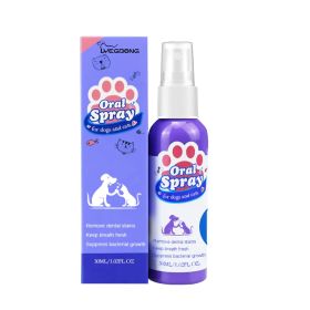 Yegebang Cat And Dog Teeth Cleaning Spray Pet Oral Cleaning Deodorizing Fresh Breath (Option: 2PCS)
