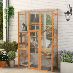 Catio Outdoor (Option: Orange-1670x600x95 mm)
