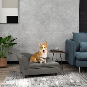 Pet Sofa Dog Sofa for Small Dogs with Storage (Option: Gray-740x485x165 mm)