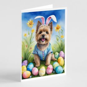 Cairn Terrier Easter Egg Hunt Greeting Cards Pack of 8 Blank Cards with Envelopes Whimsical A7 Size 5x7 Blank Note Cards (Default: Default)